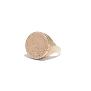 Madewell Adjustable Coin Ring.